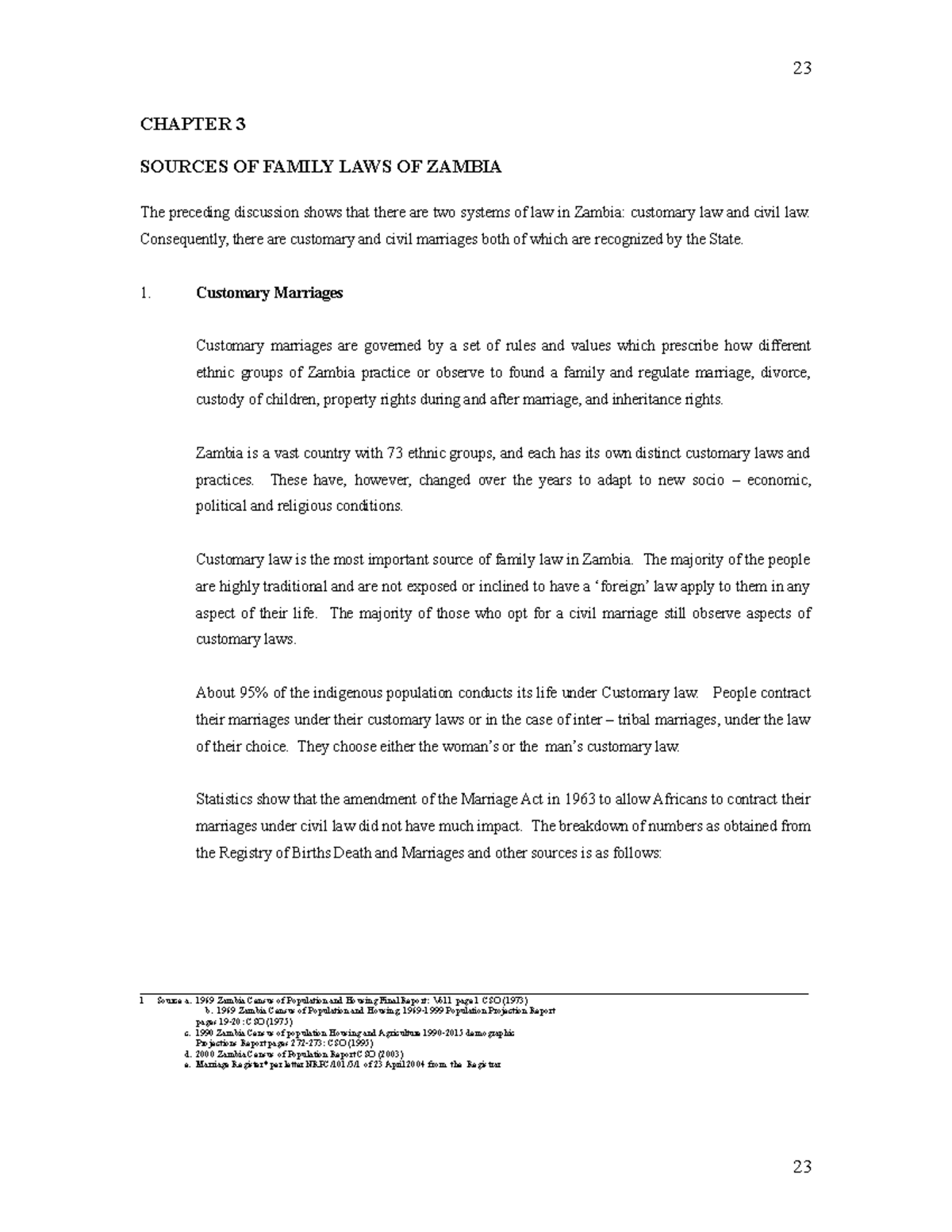 Chapter 2 Sources of Family Laws (final) CHAPTER 3 SOURCES OF FAMILY