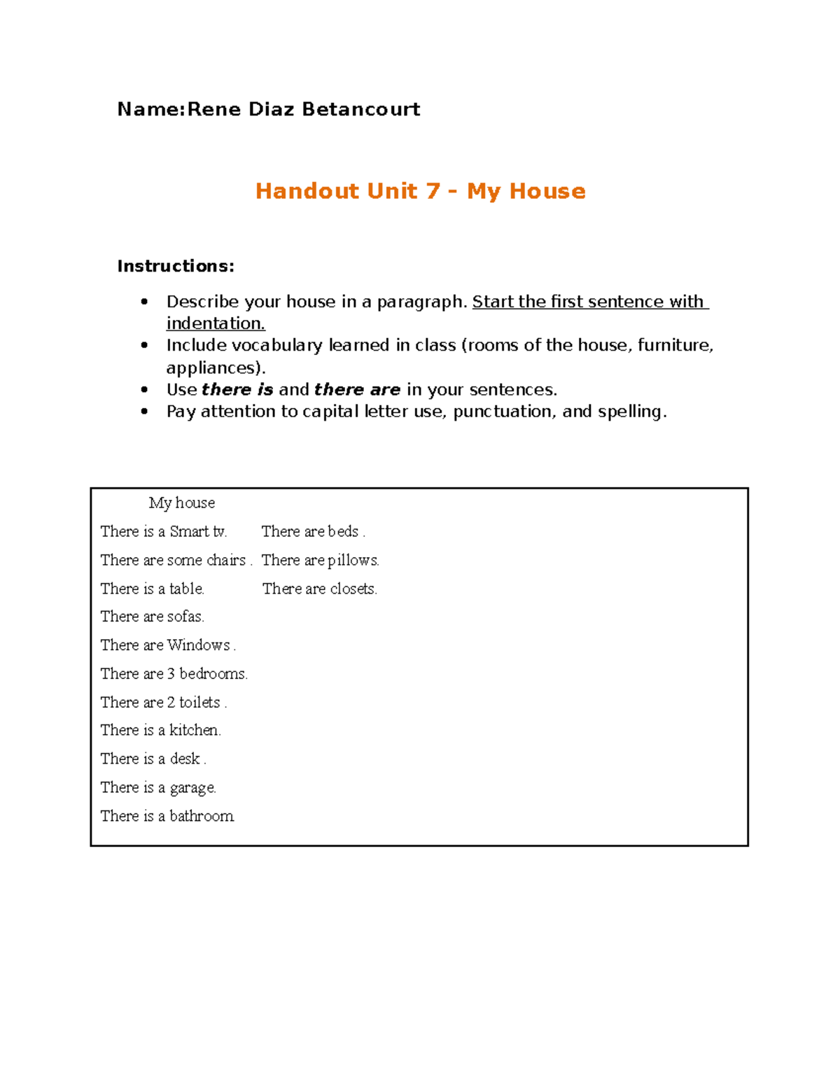 Handout-Unit-7-My-House Rene Diaz Betancourt 2021130051 - Name:Rene ...