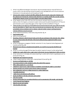 Exam 3 study guide - Exam 3 study guide Chp 25 med surg Pg The primary ...