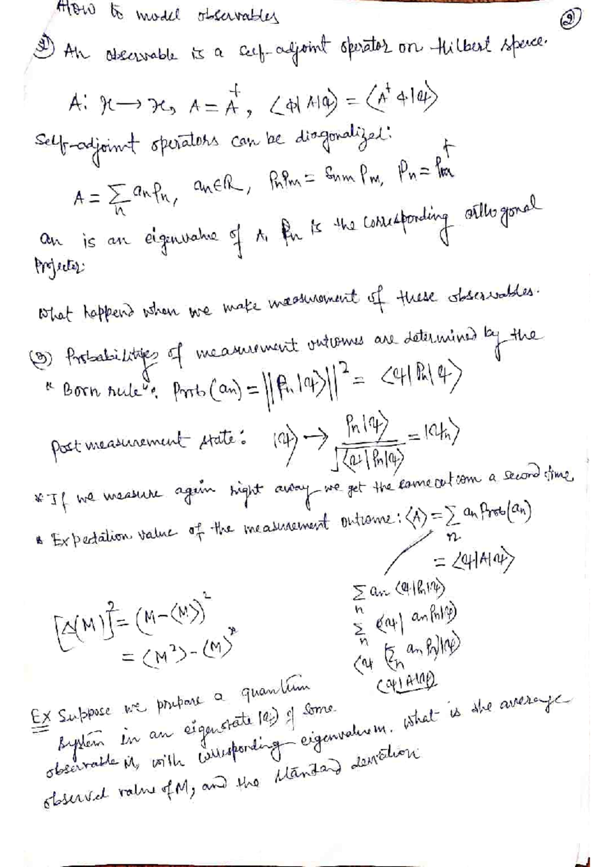 QUANTUM MECHANICS NOTES - Masters in Physics - Studocu