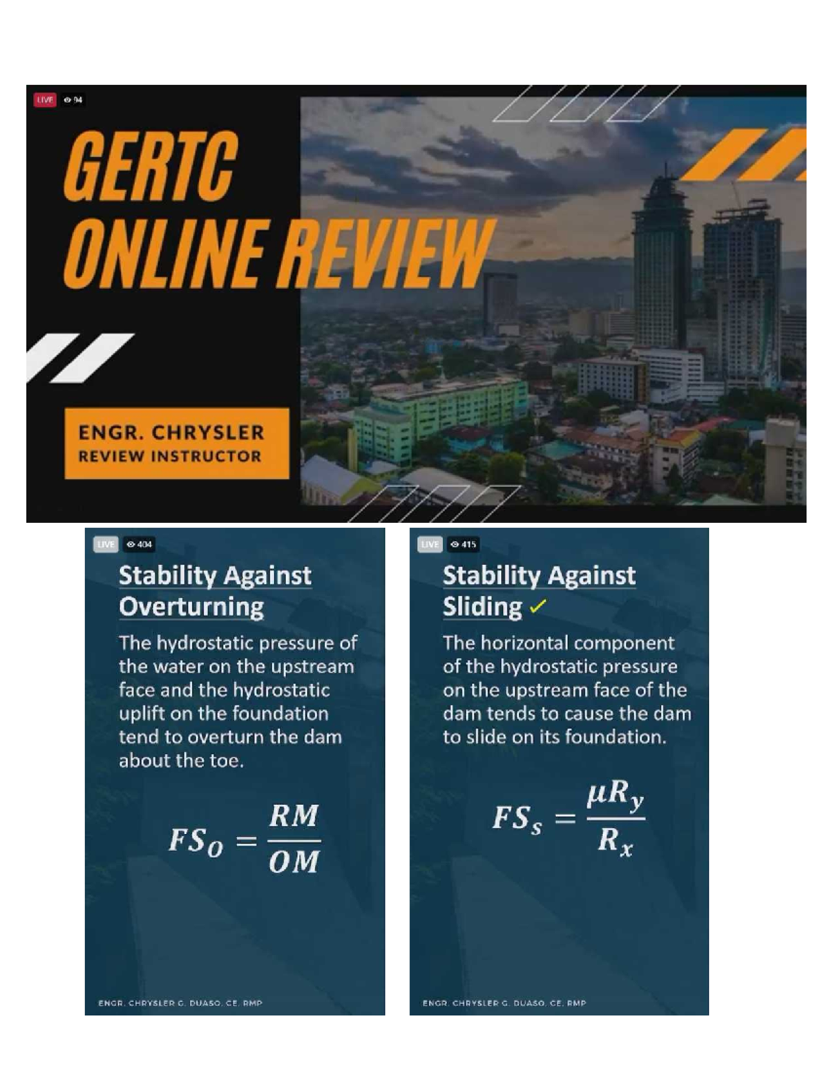 HGE WEEK 3 SIR Duaso DAMS - GERTC ONLINE REVIEW ENGR. CHRYSLER REVIEW ...