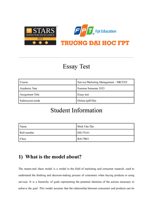 Quiz-MKT202 - Mkt202 - Quiz 1: 4. There Are Several Reasons Why The ...