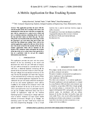 College BUS Tracking System Using GPS AND - A MAIN PROJECT REPORT ON ...
