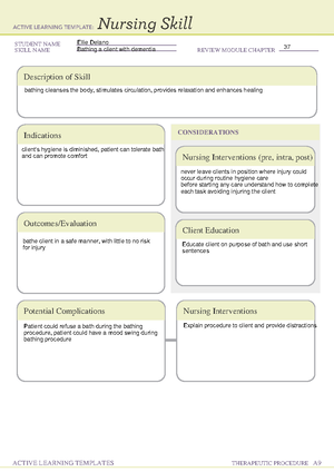 Amputation System Disorder Template - ACTIVE LEARNING TEMPLATES System ...