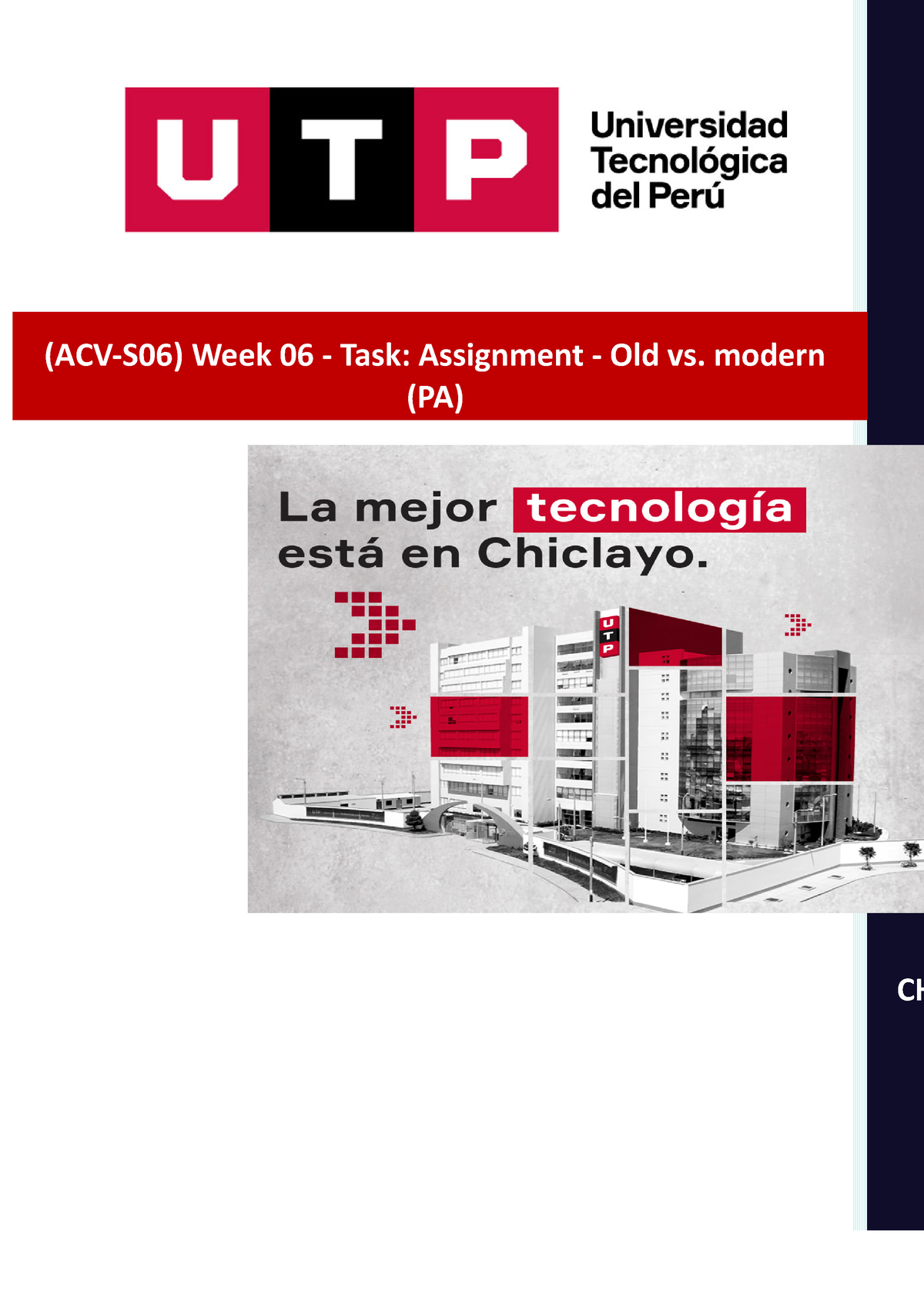 (acv s06) week 06 task assignment old vs. modern (pa)