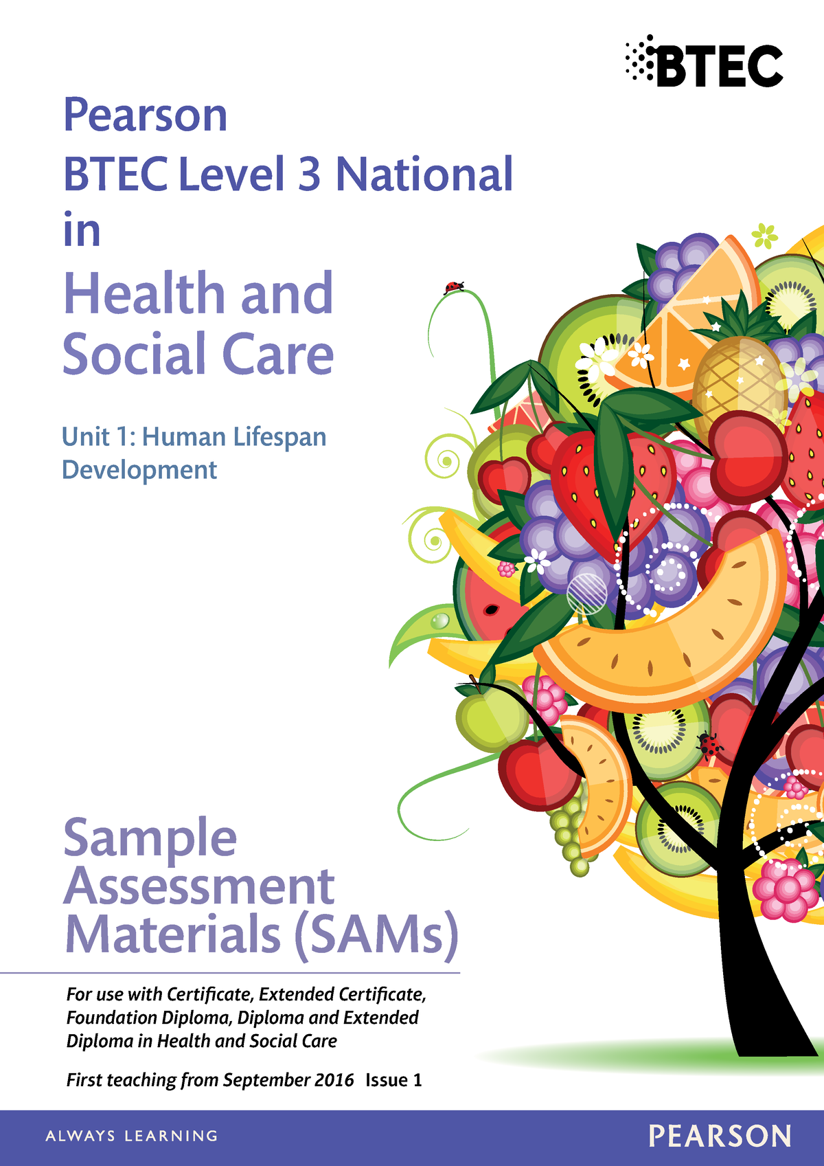 ocr health and social care level 3 coursework