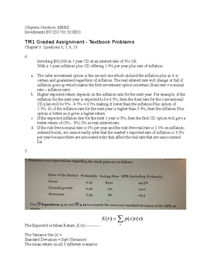 Investments Sample Final Exam - Investments Sample Final With Solutions ...