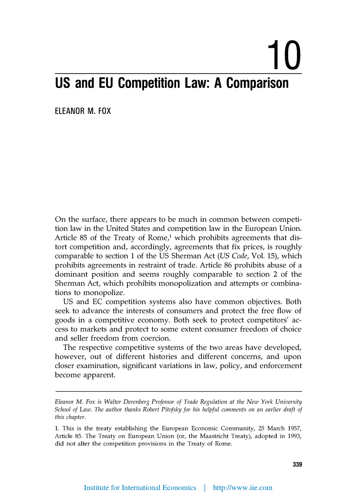 competition law eu essay