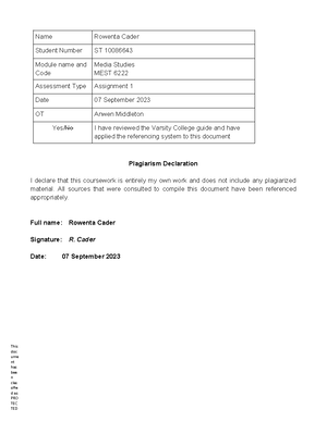ST10086643+ +PSYC7313 Assignment+2 - i. Name Rowenta Cader Student ...