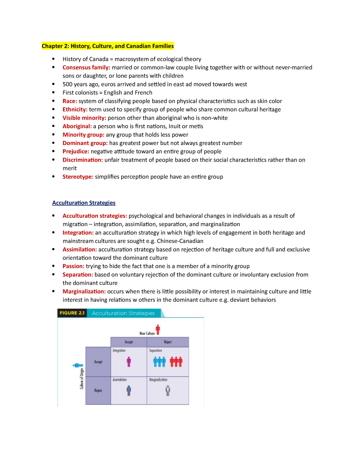 Chapter 2 Notes Frhd10 U Of G Studocu