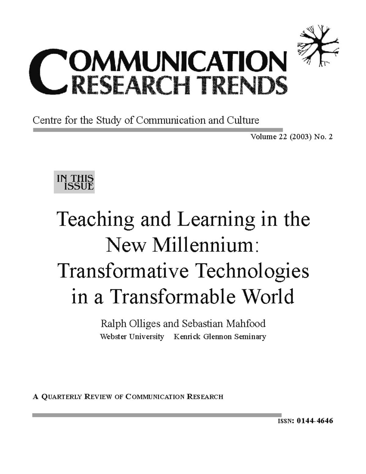 4 Preparation of Professorate Teaching a - Centre for the Study of ...