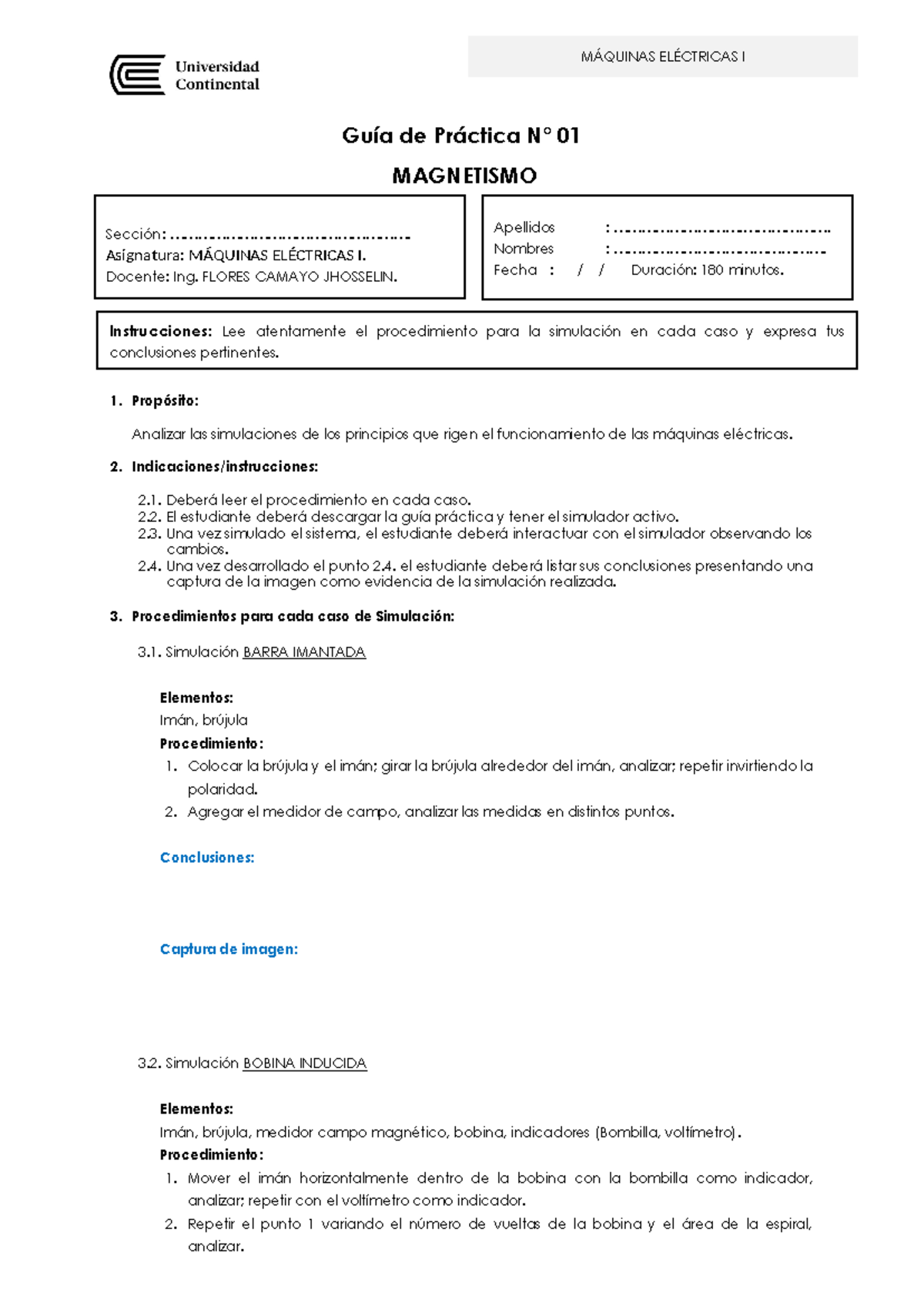 Guía Práctica Nº01 MÁquinas ElÉctricas I Guía De Práctica N° 01