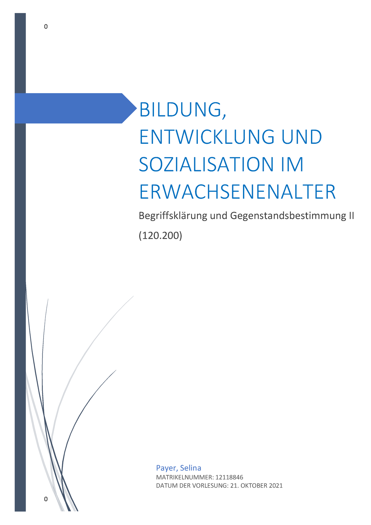 3 VO 21.10.21 Begriffserklärung 2.2 Bildung, Erziehung Und ...