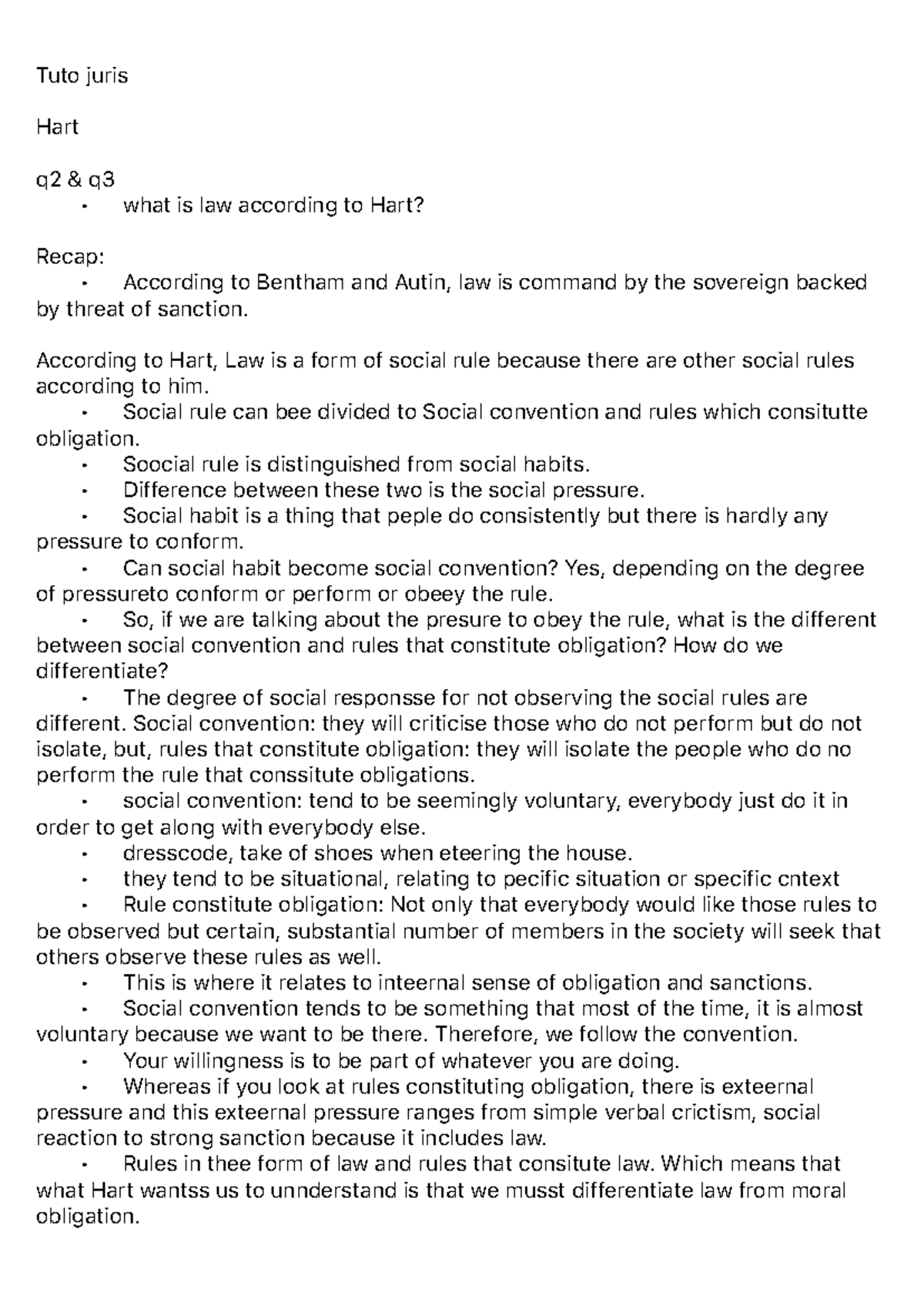 Hart and Kelsen - Tuto juris Hart q2 & q - what is law according to ...