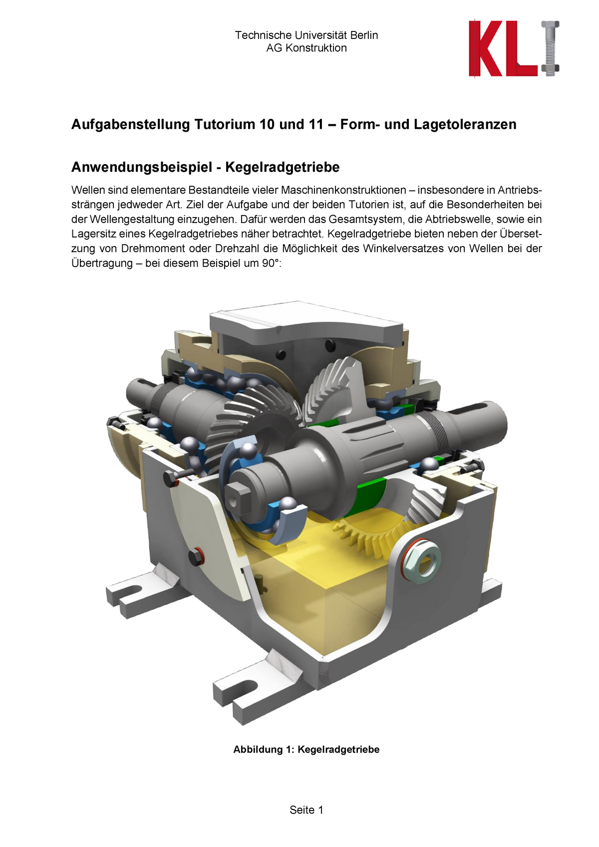 T11 Form Und Lagetoleranzen Aufgabenstellung Studocu