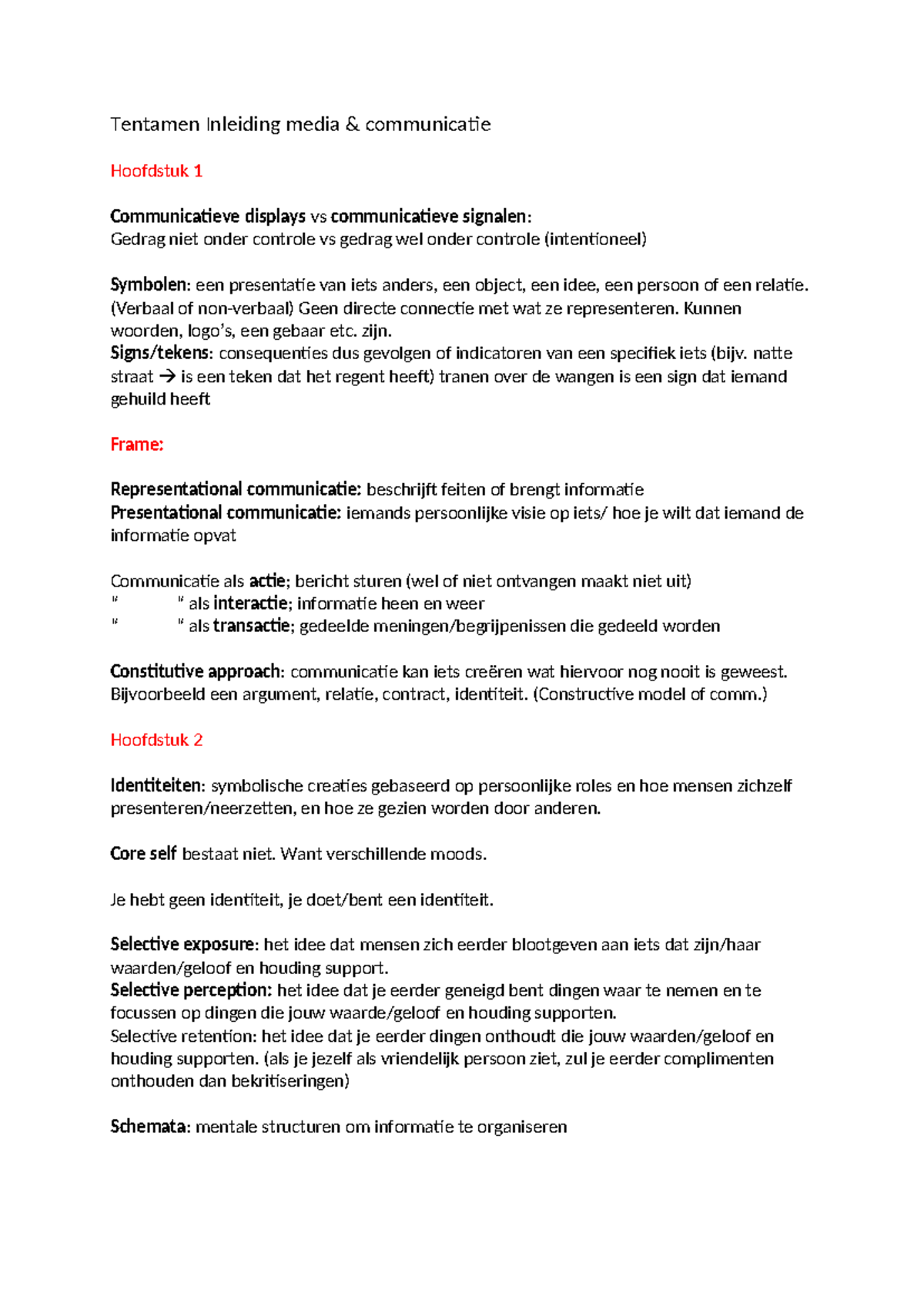 Begrippen IMC Tt - Samenvatting Inleiding Media & Communicatie ...