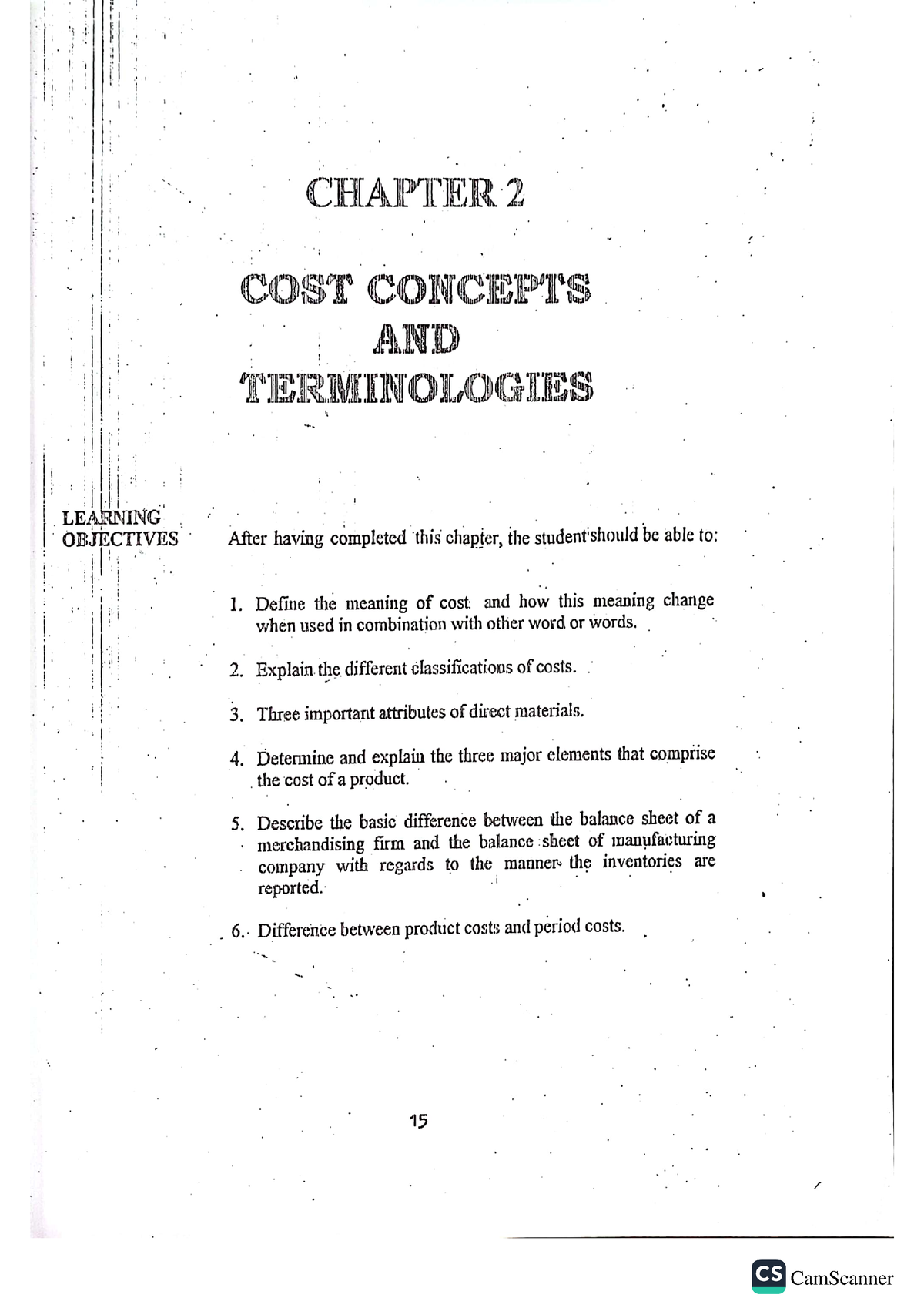 C2 COST - Notes - Cost Accounting Part 1 - Studocu