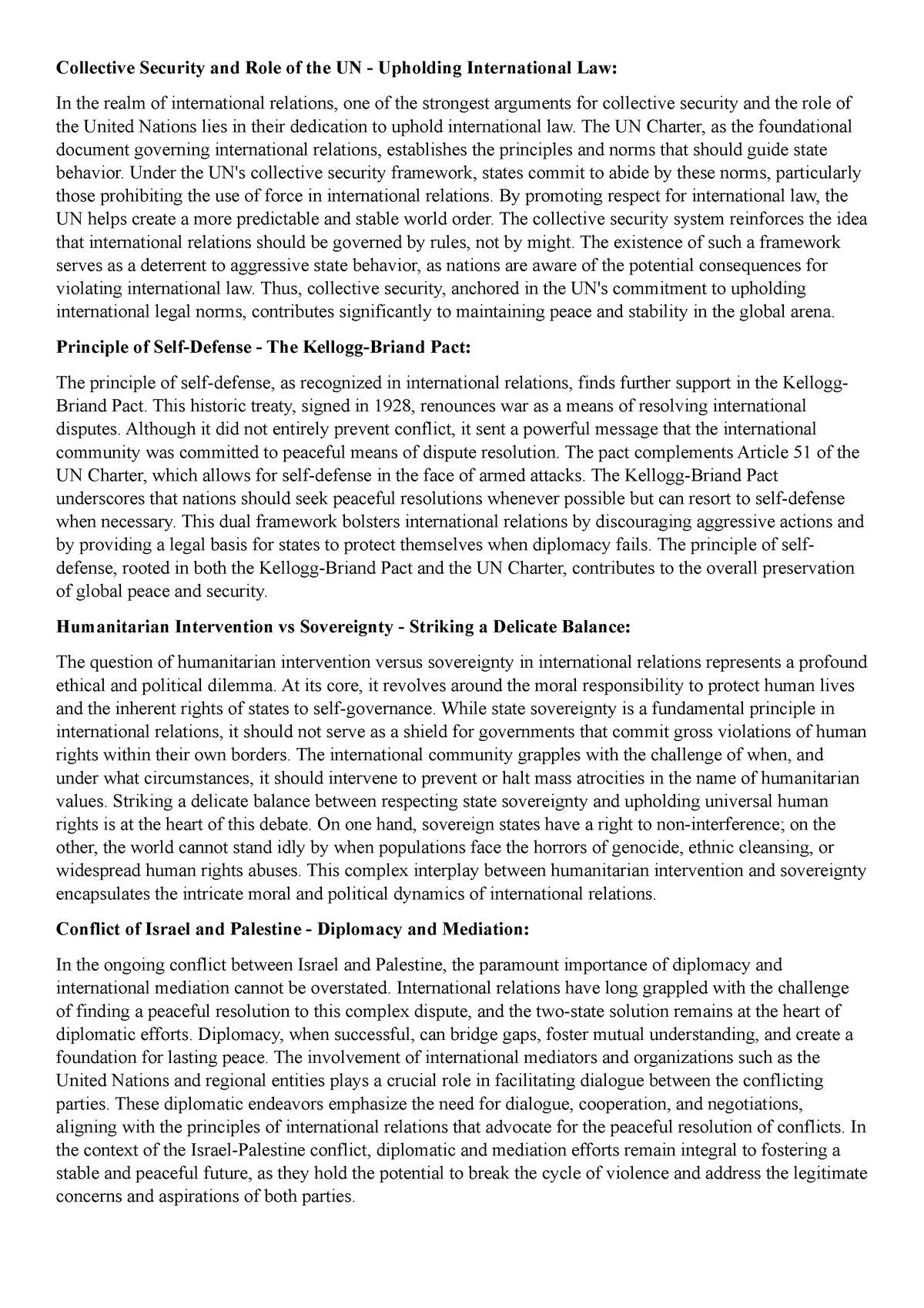 GD PIL - notes for gd case - Collective Security and Role of the UN ...