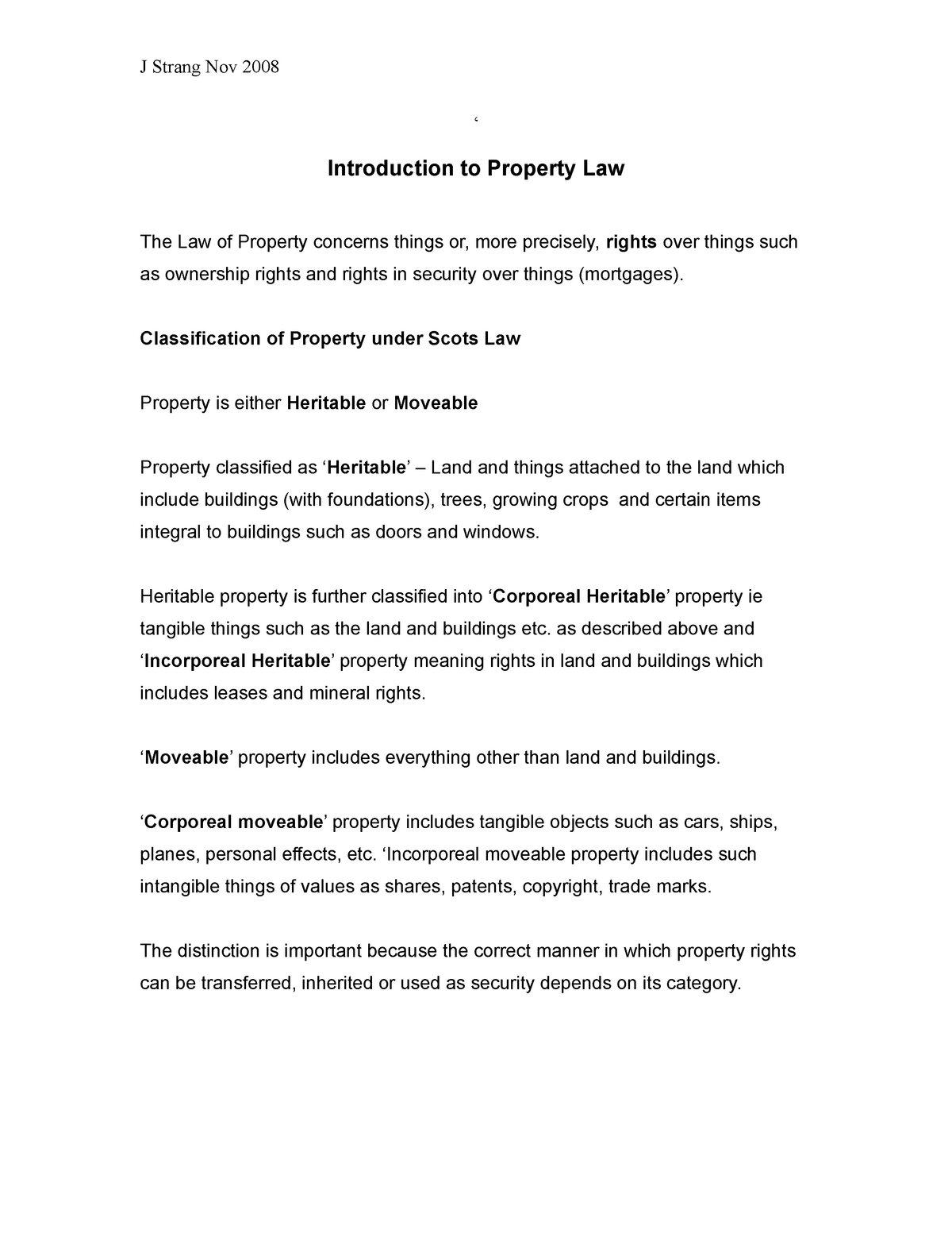 property law research paper