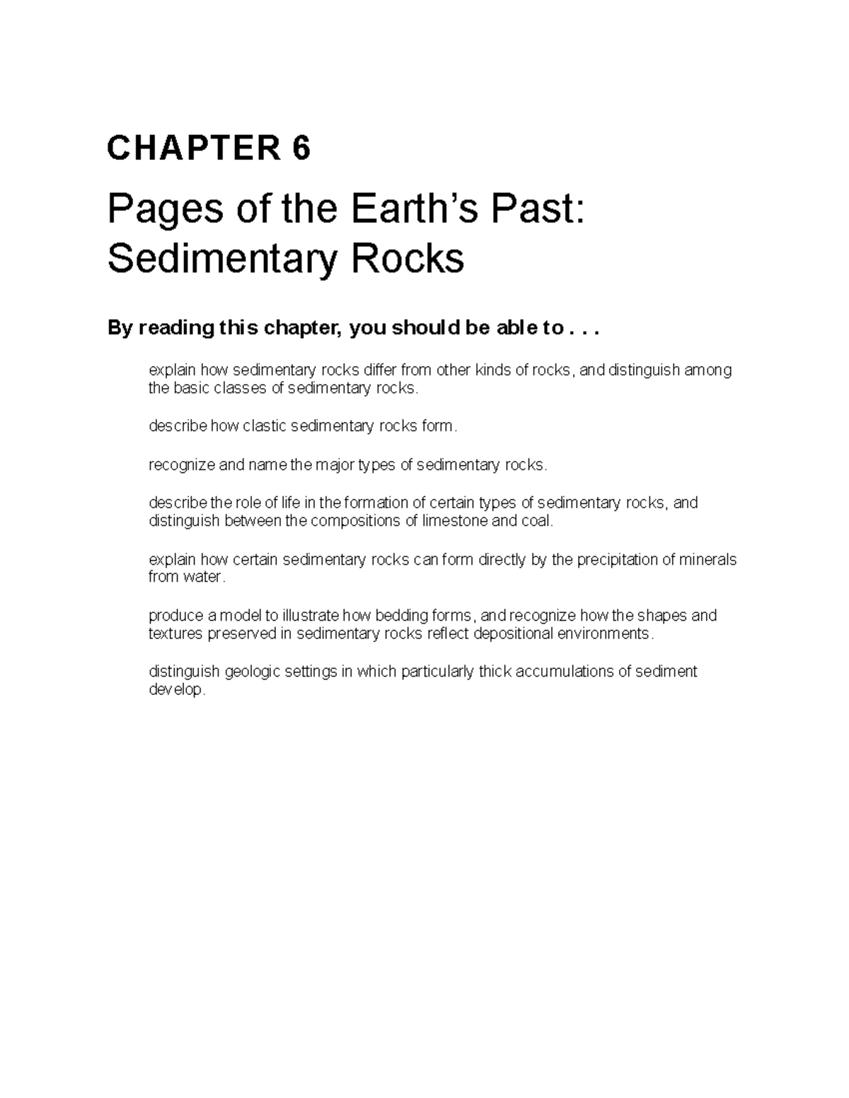 EPSC 201 - Textbook - Chapter 6 - CHAPTER 6 Pages of the Earth’s Past ...