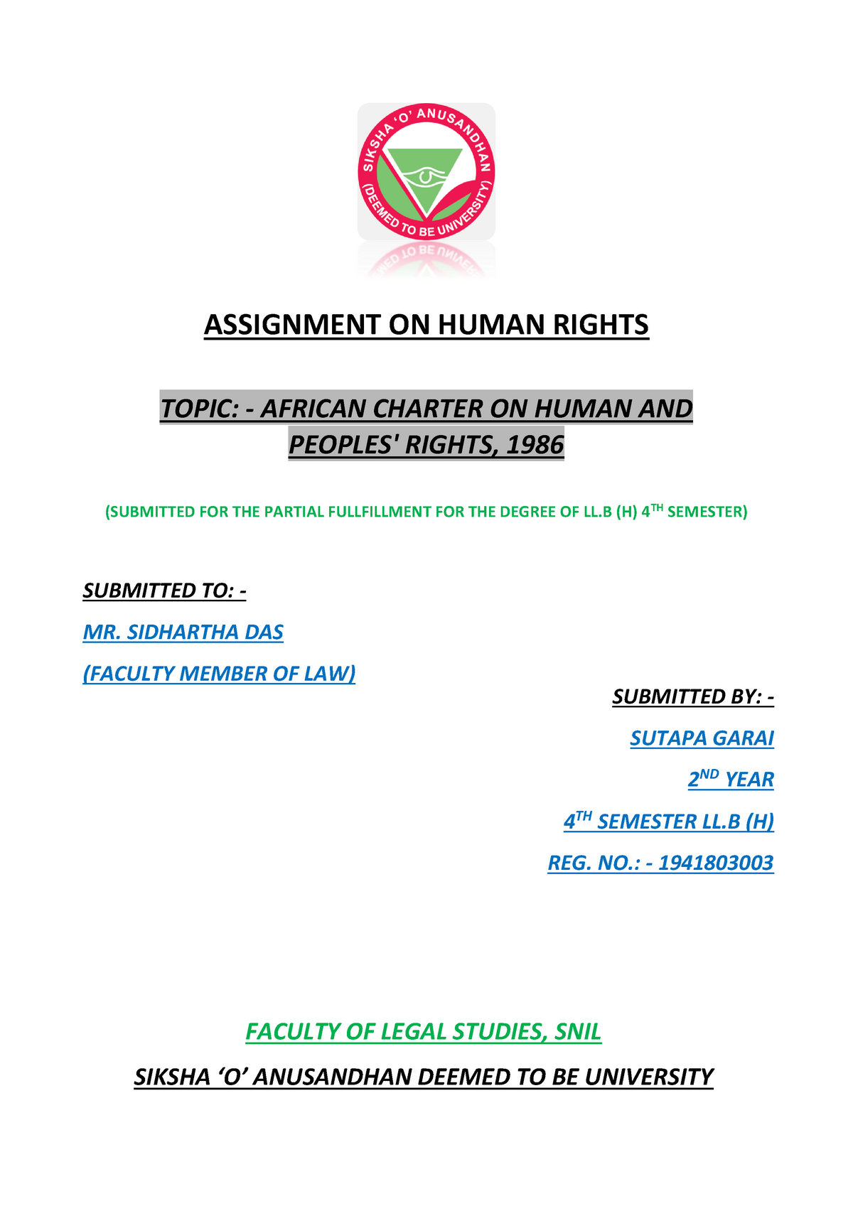 human rights assignment topics
