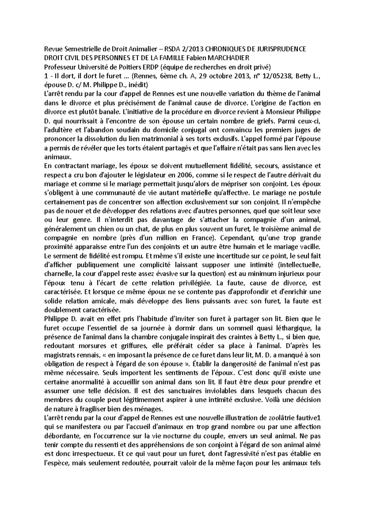 Revue juridique - traduction française - Revue Semestrielle de Droit ...