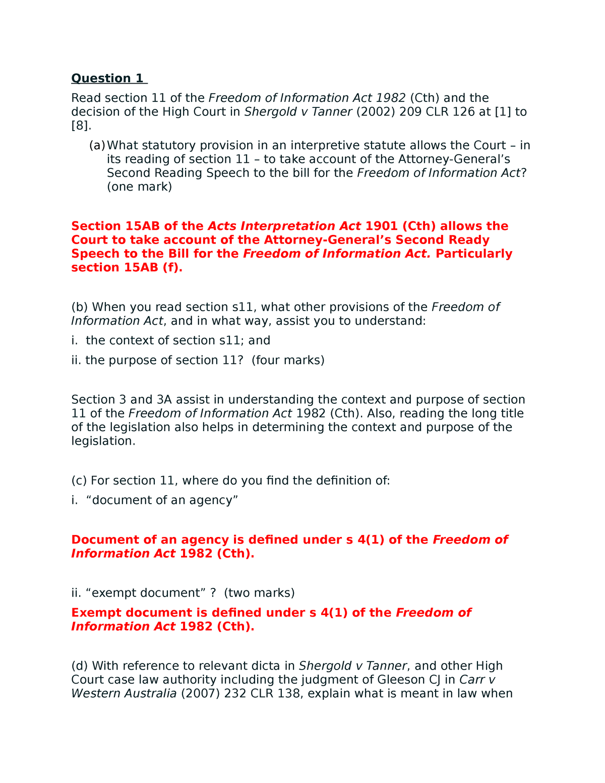 problem-solving-2-question-1-read-section-11-of-the-freedom-of-information-act-1982-cth-and