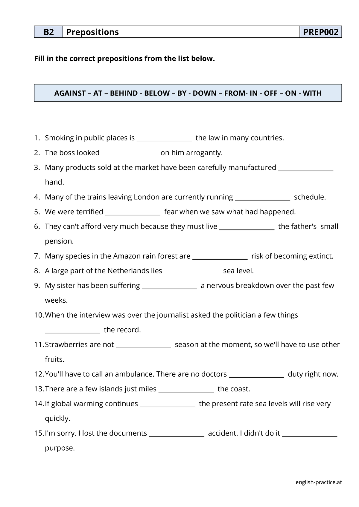 prepositions law crimennel - english-practice B2 Prepositions PREP 002 ...