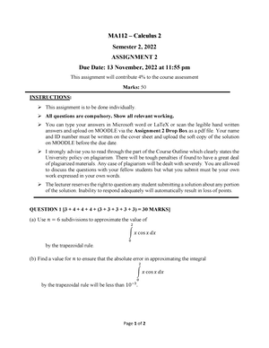 Quiz 1 Attempt Review - Quiz 1 For MA112 - Question 1 Correct Mark 1 ...