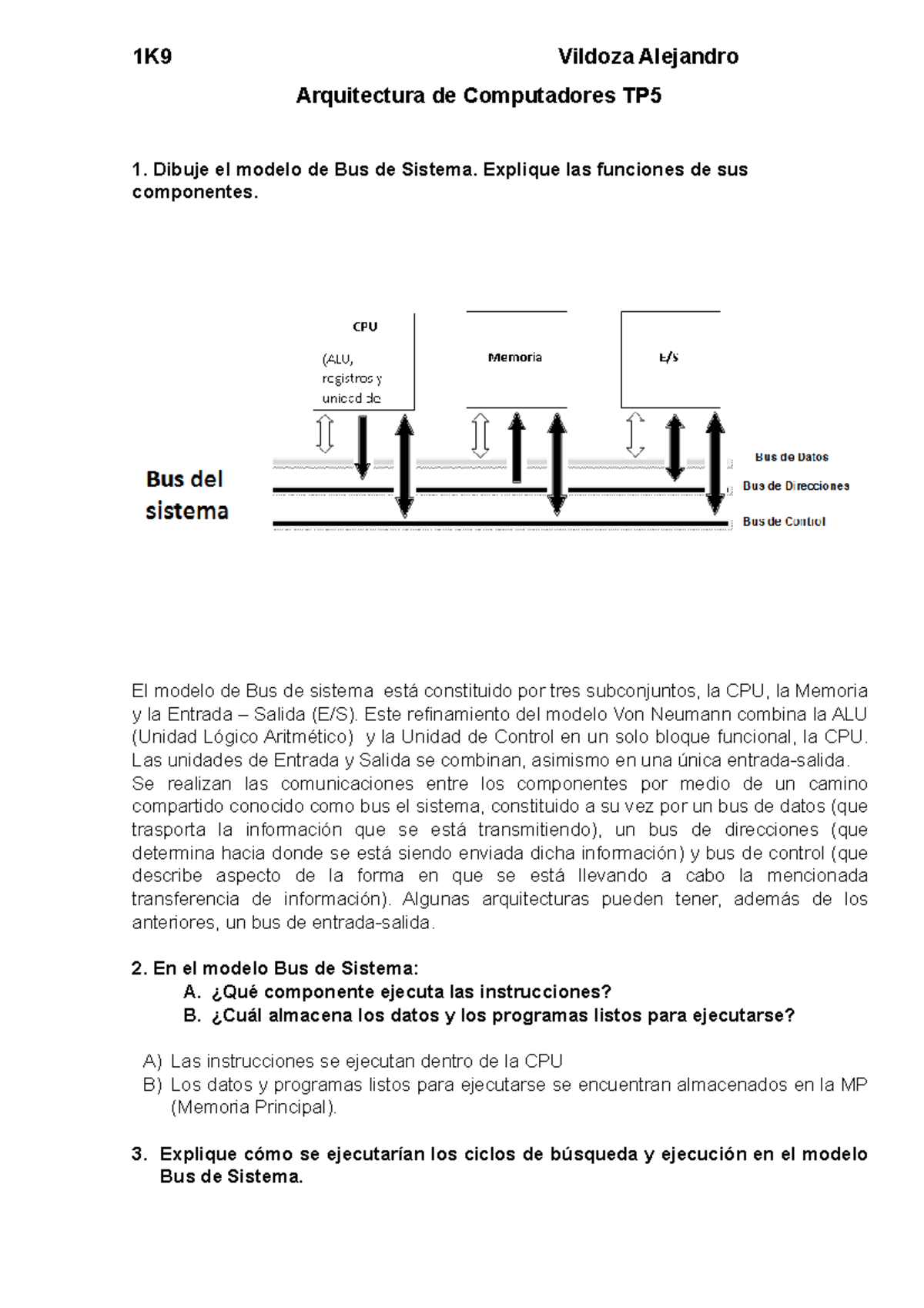 Tp5 Vildoza Alejandro - Trabajo Practico Numero 5 Arquitectura De ...