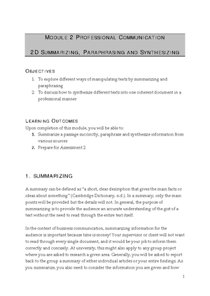 Module 2B Principles of business writing 5Cs (Students) (updated Dec ...