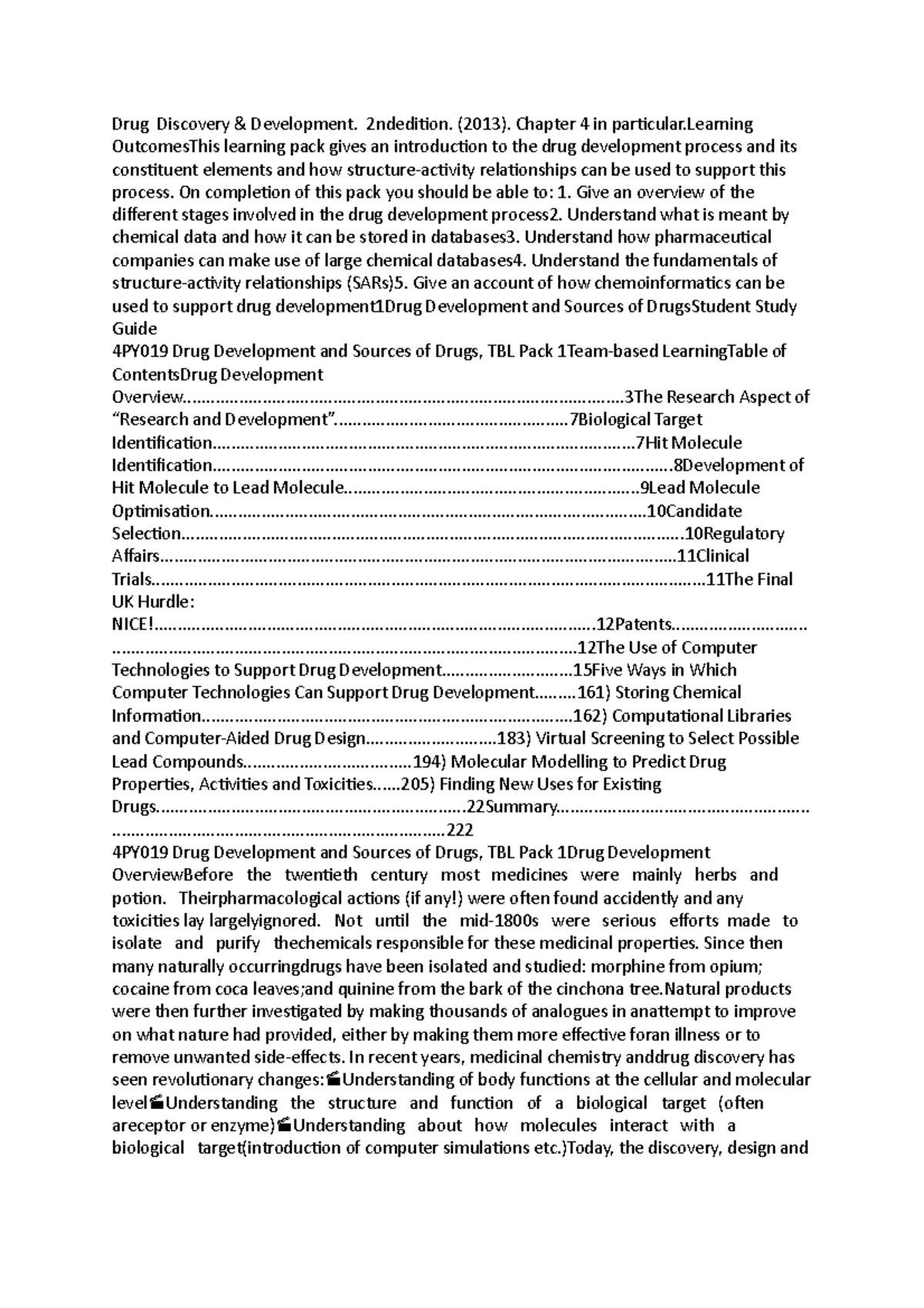 Pharmacy notes 2 - Drug Discovery & Development. 2ndedition. (2013 ...