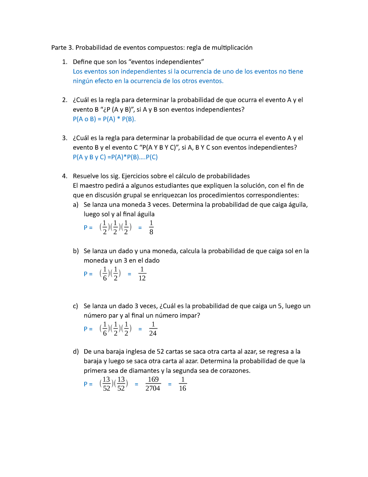 Parte 3 probabilidad y estadistica - UANL - Studocu