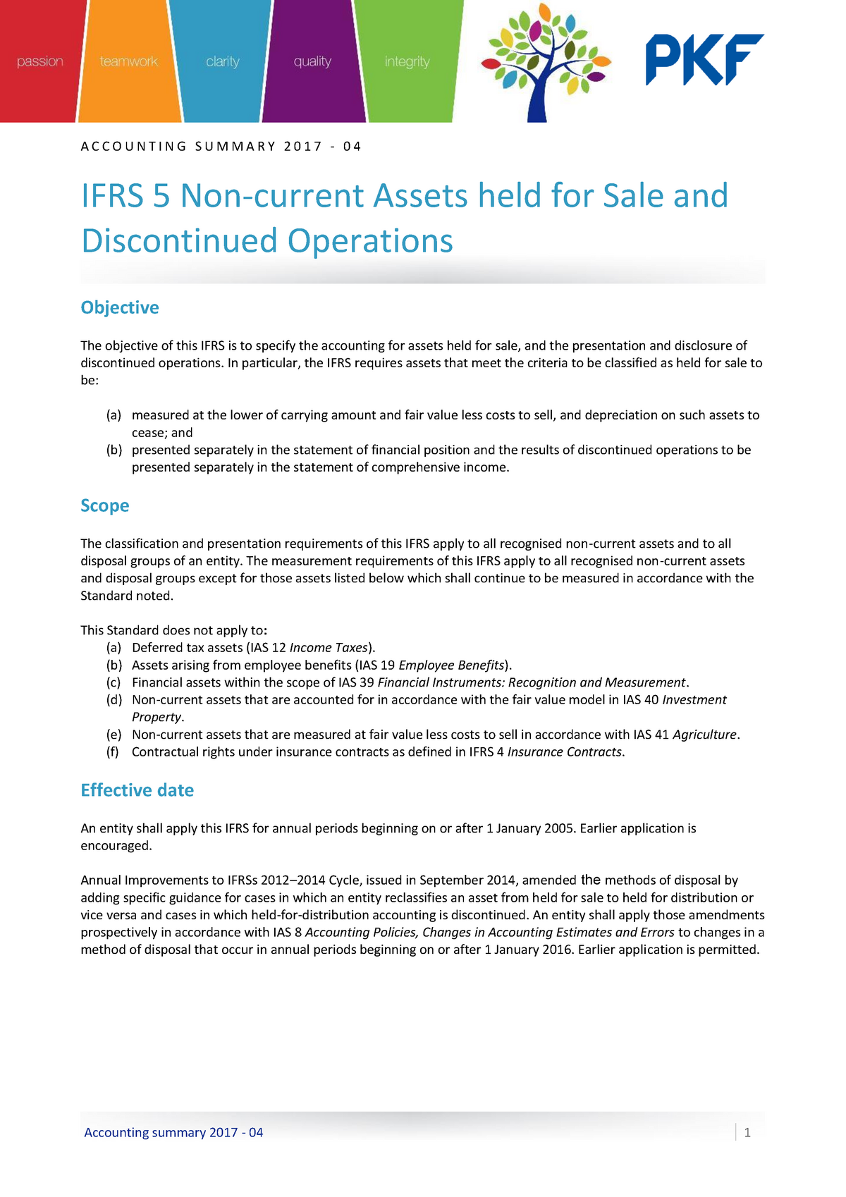 ifrs 5 case study