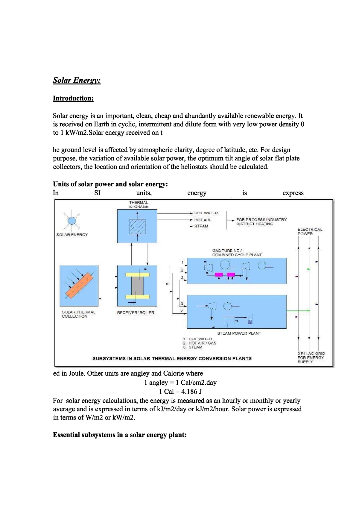 Solar Energy - Electrical Engineering - Studocu