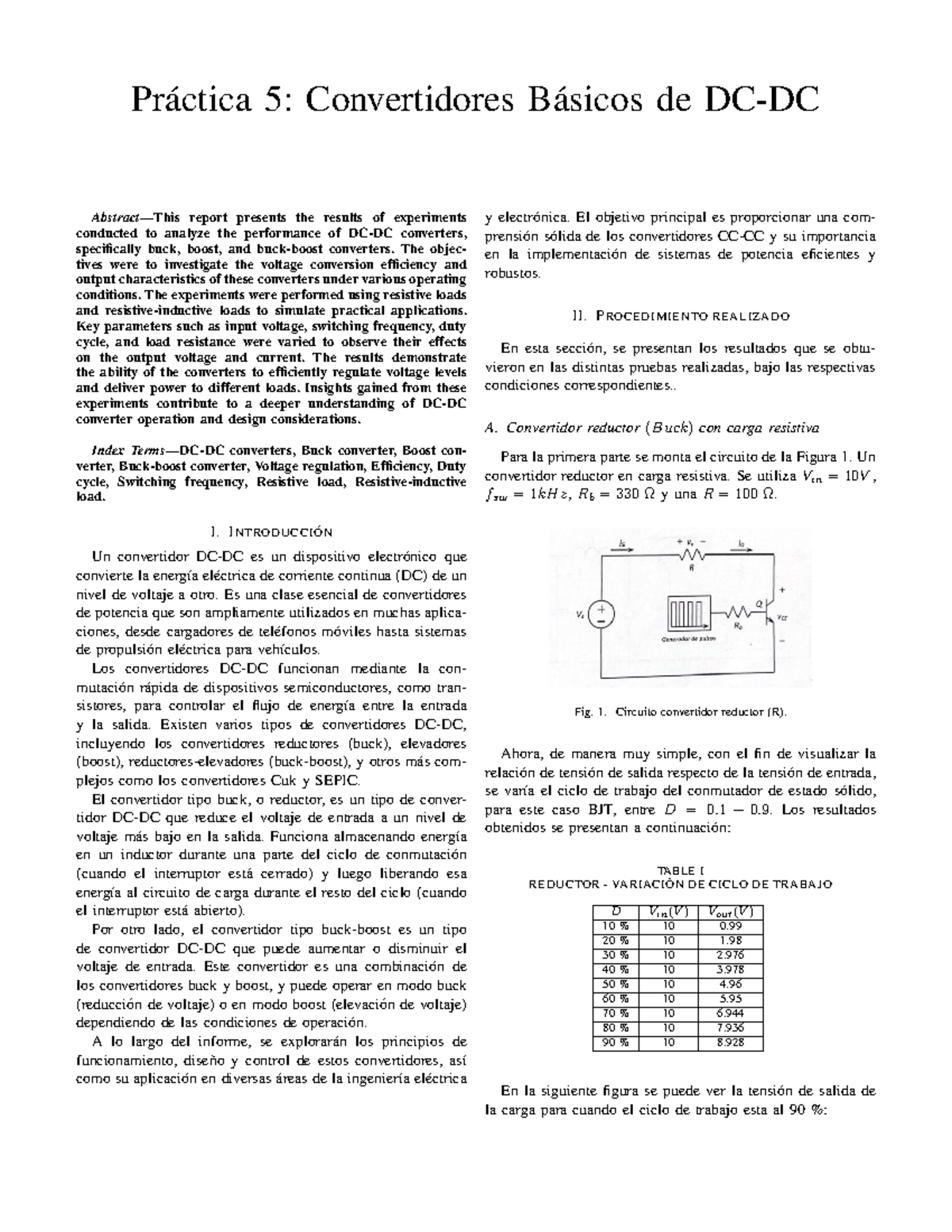 Convertidores Basicos De DC-DC - Pr ́actica 5: Convertidores B ́asicos ...
