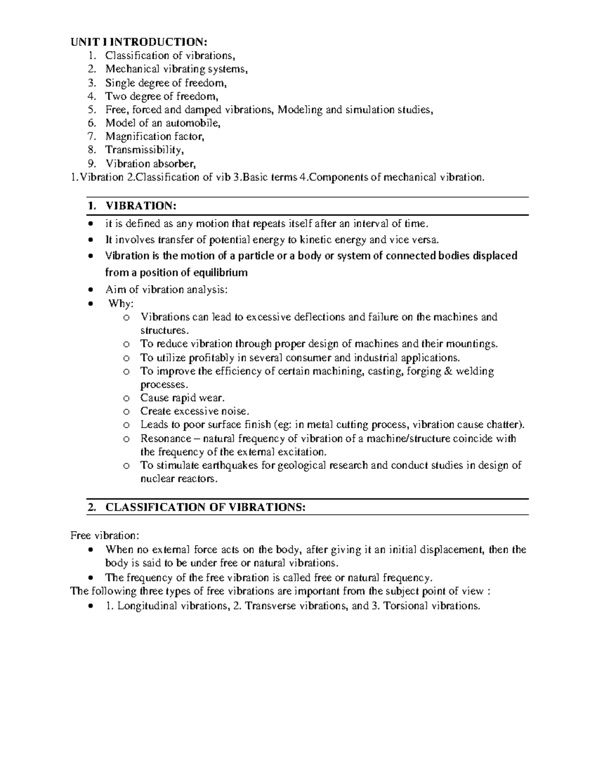 UNIT-I 5 - Unit 15 Lecture Notes - UNIT I INTRODUCTION: 1 ...