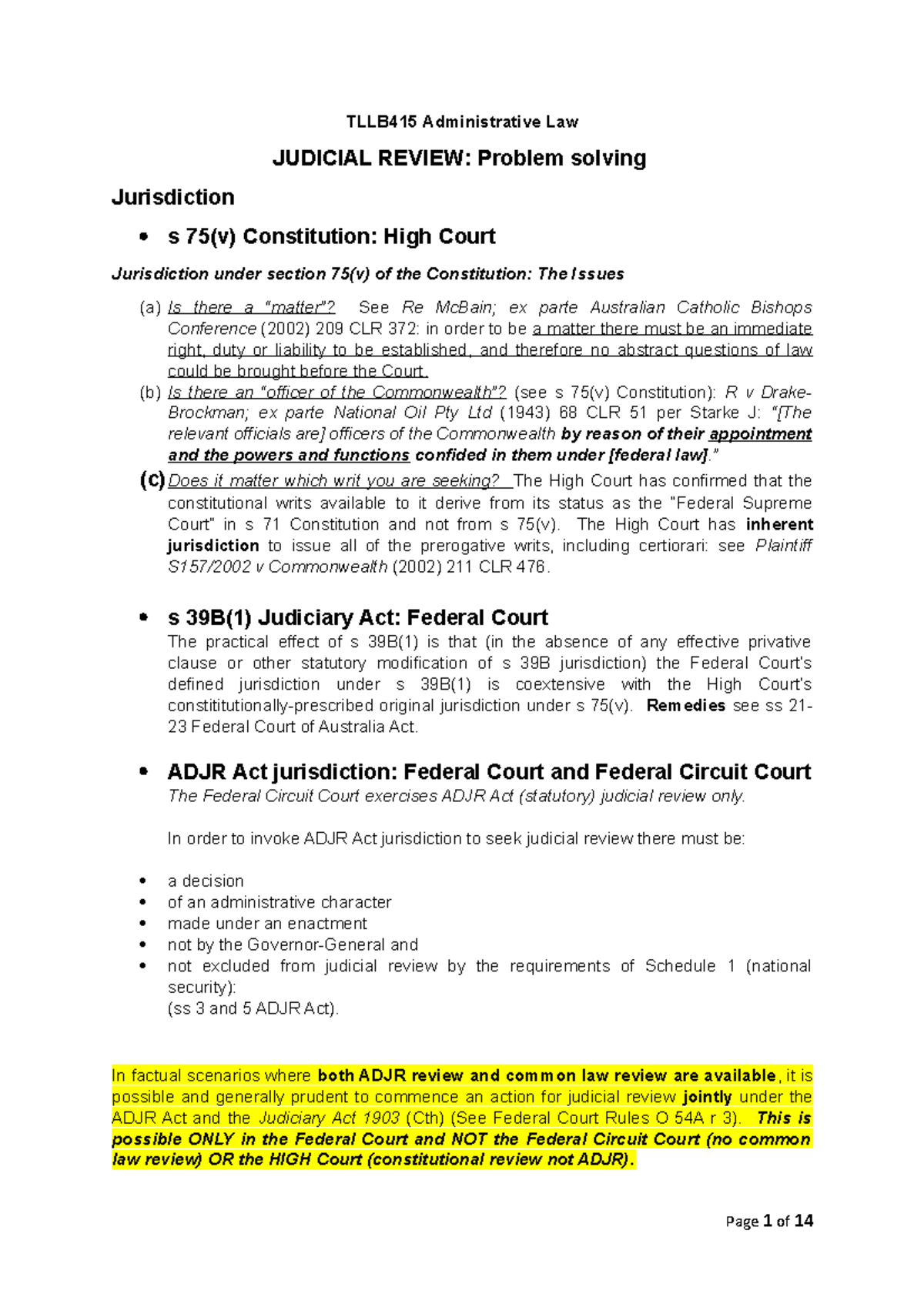 4.02 judicial review assignment