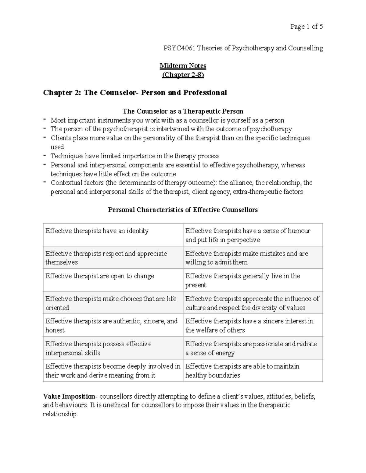 4061 Ch. 2-8 - Lecture Notes For Psyc4062 - PSYC4061 Theories Of ...