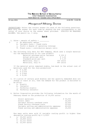 Re SA B44 TAX First PB Exam Questions Answers Solutions - ReSA - THE ...