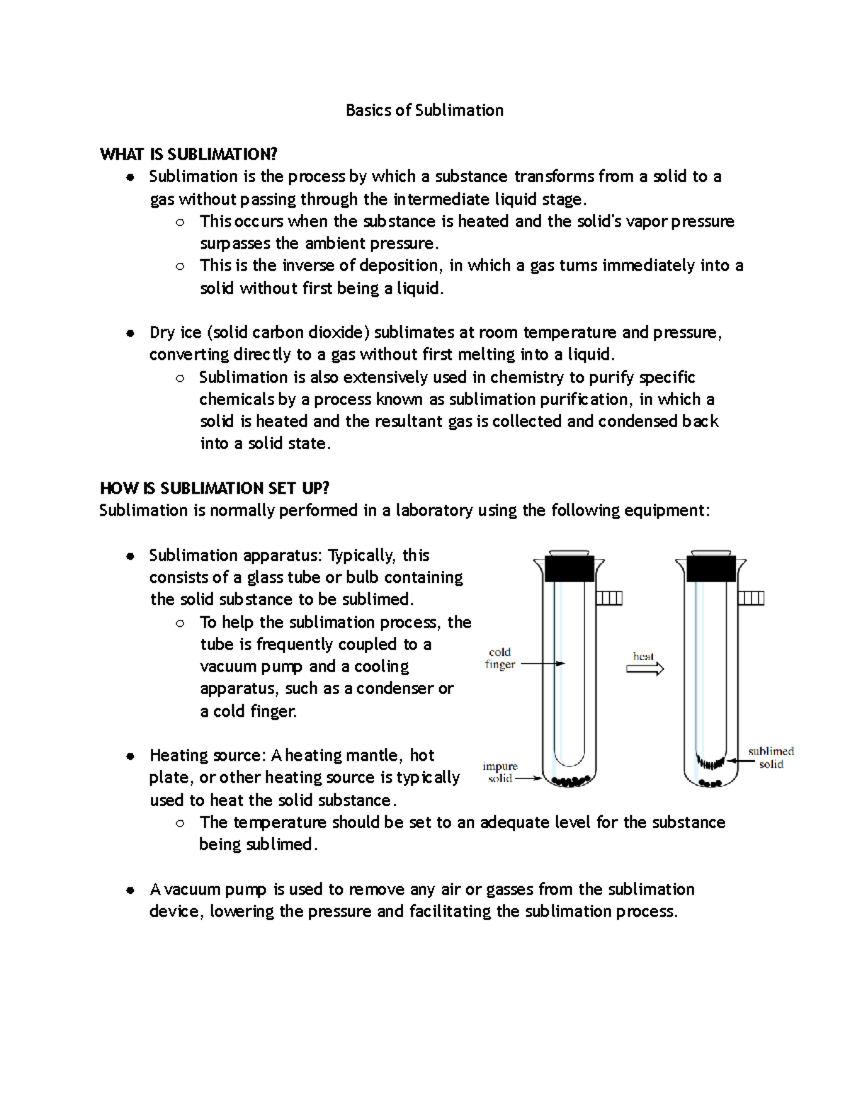 basics-of-sublimation-organic-chemistry-basics-of-sublimation-what