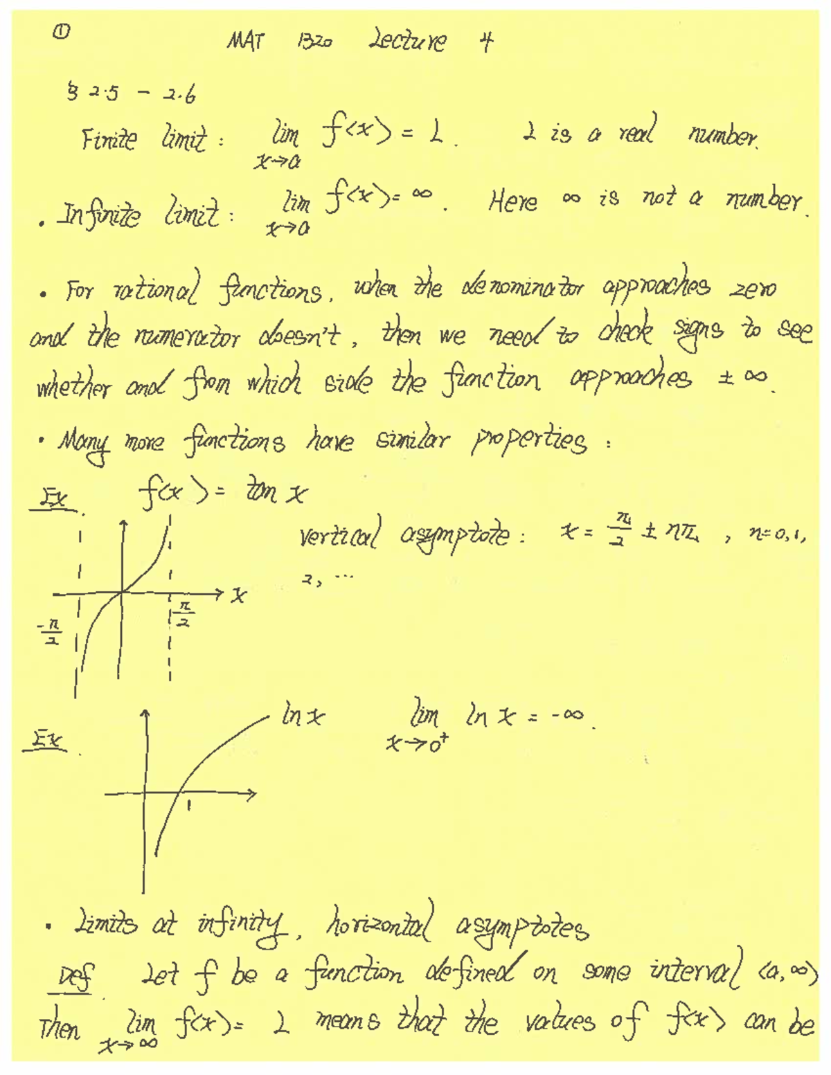 Lecture 4 - MAT1320 - Studocu