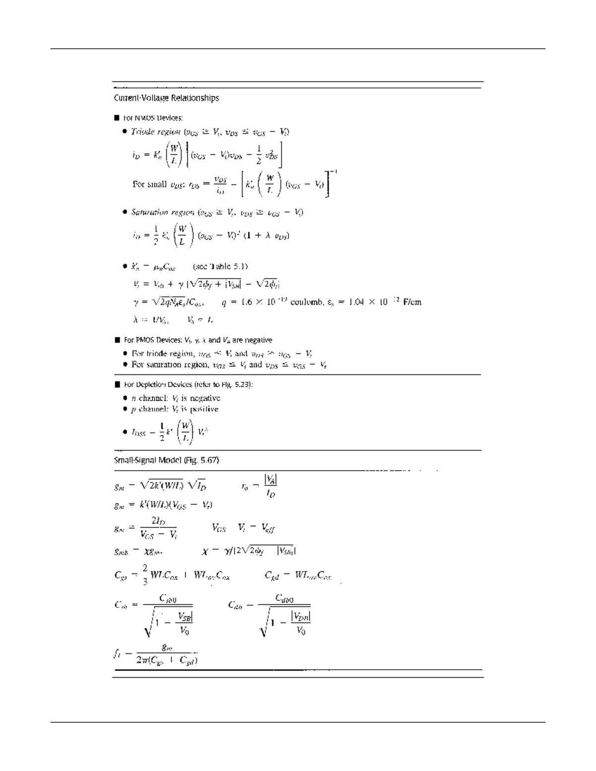 Formula sheet - Ecse 334 - Studocu