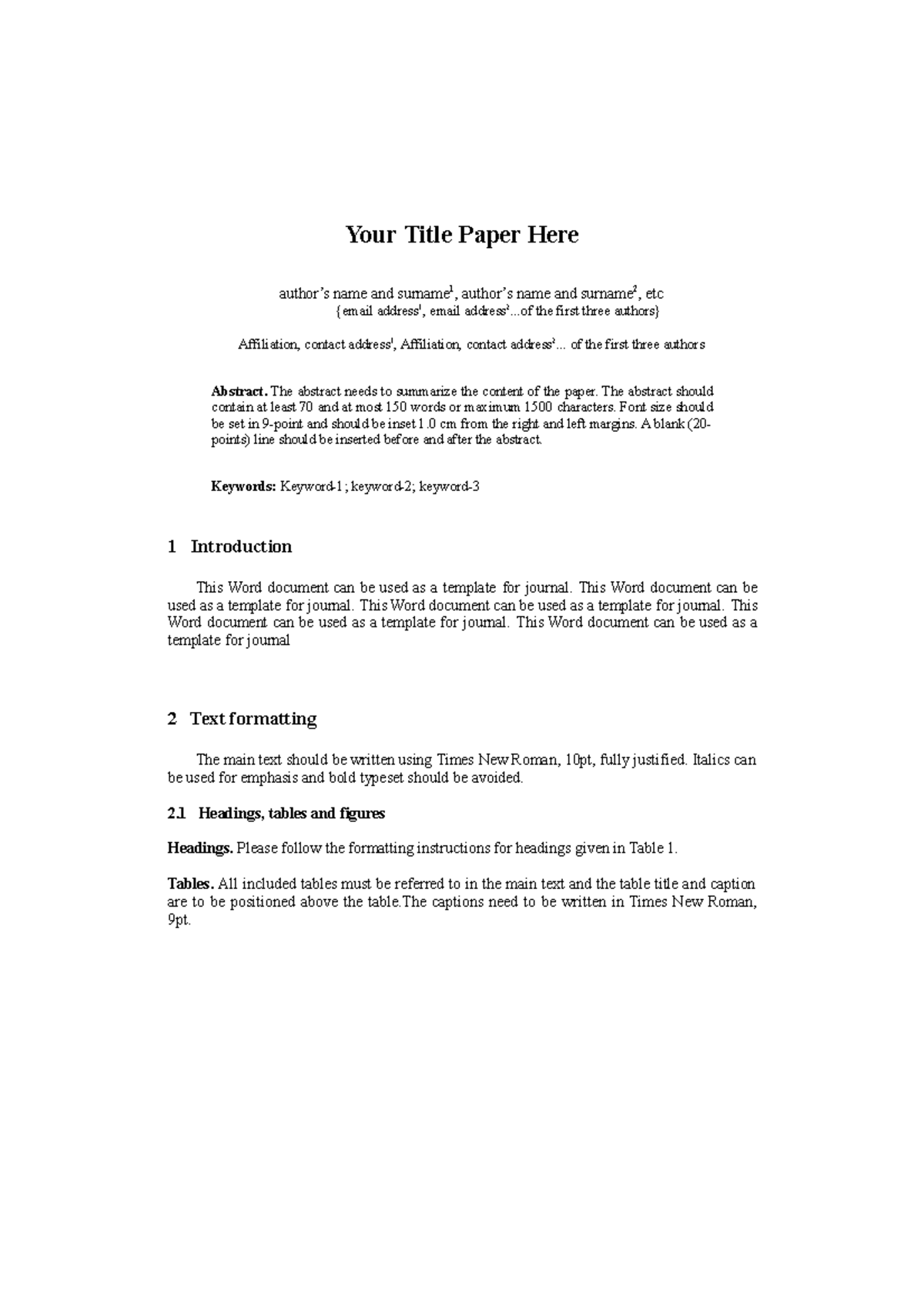 Template Iecon 2023 - Try The Best - Your Title Paper Here Author’s 