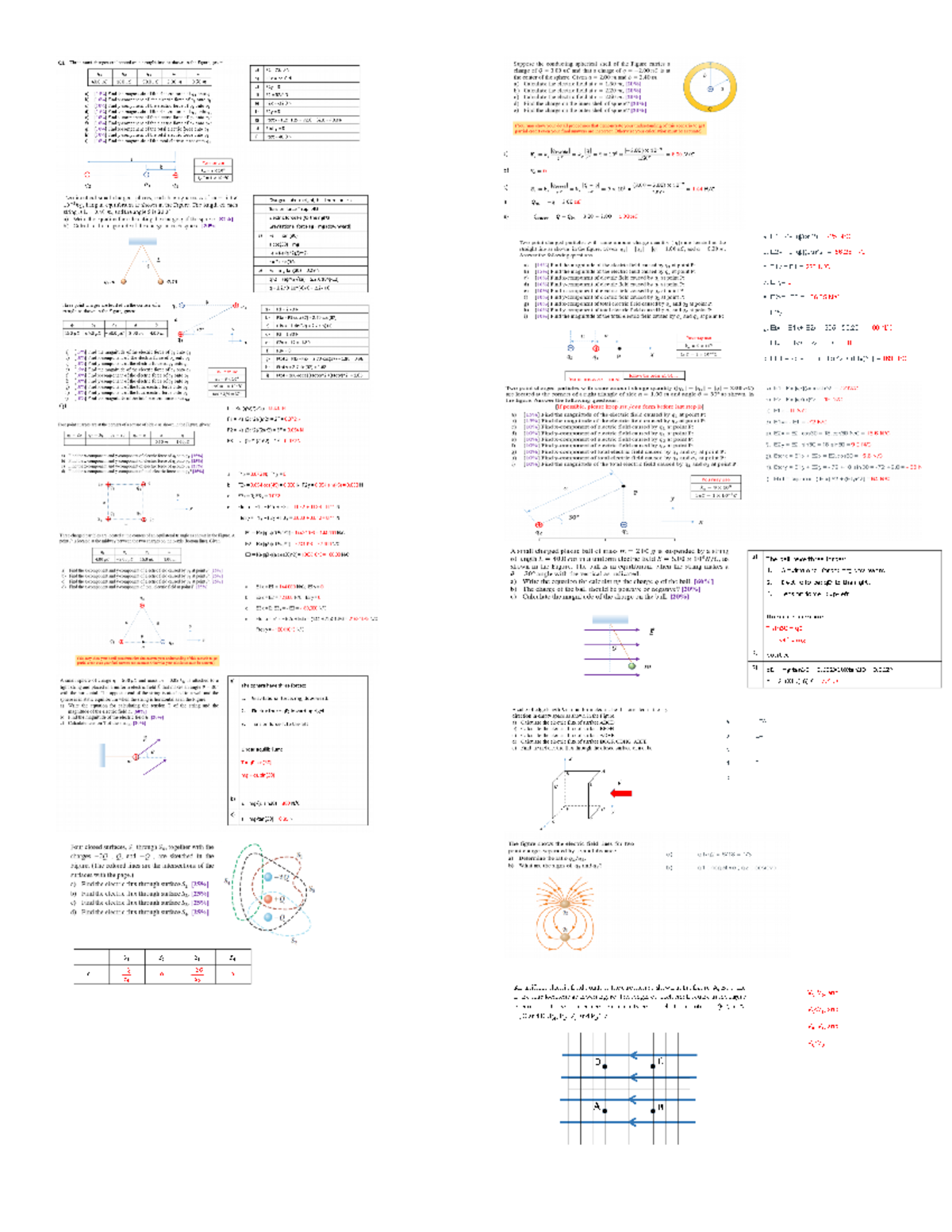 Practice problems Electric Field and force PHYS 1402 Studocu
