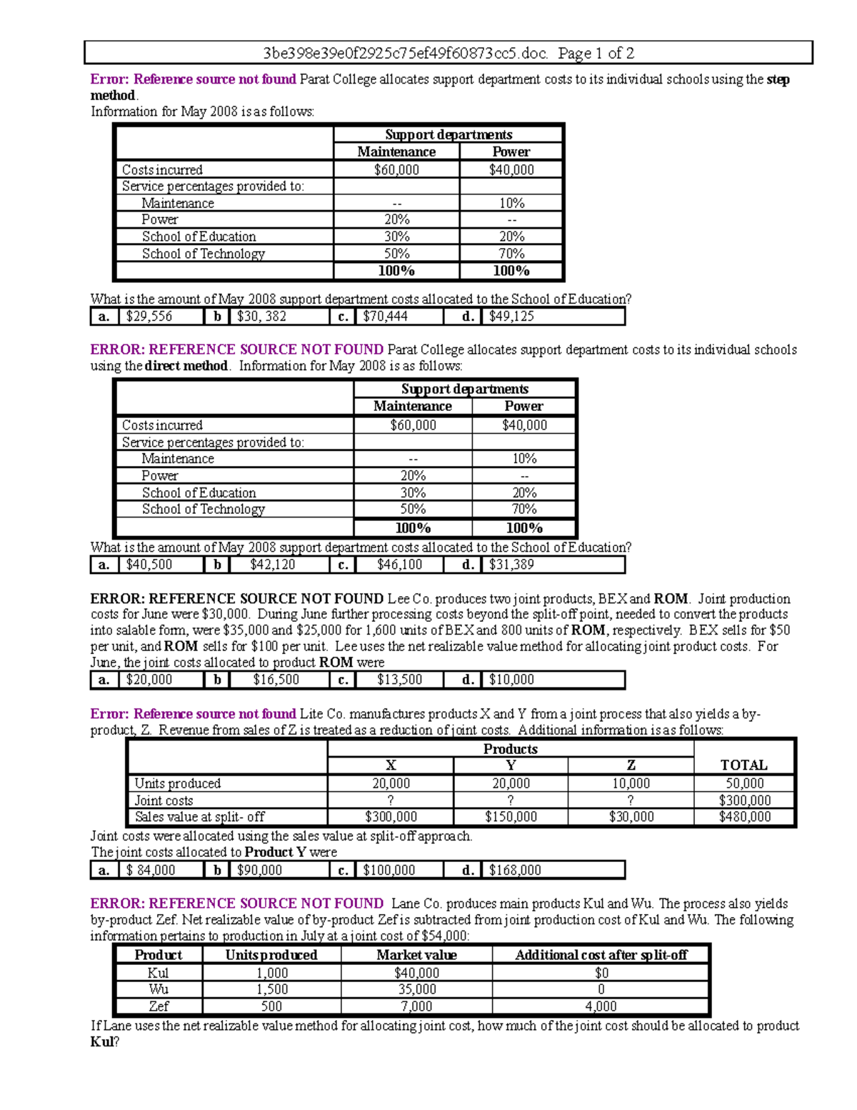 M8 Chp 12 5 Prb Cost Allocation - 3be398e39e0f2925c75ef49f60873cc5 ...