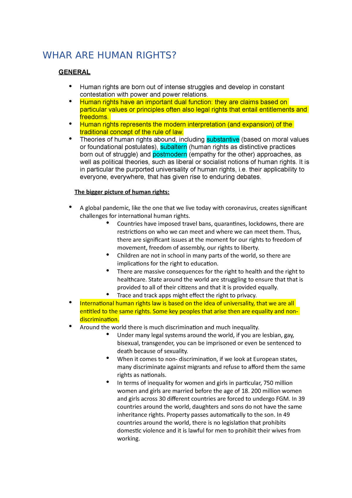 Sources Of Human Rights Law