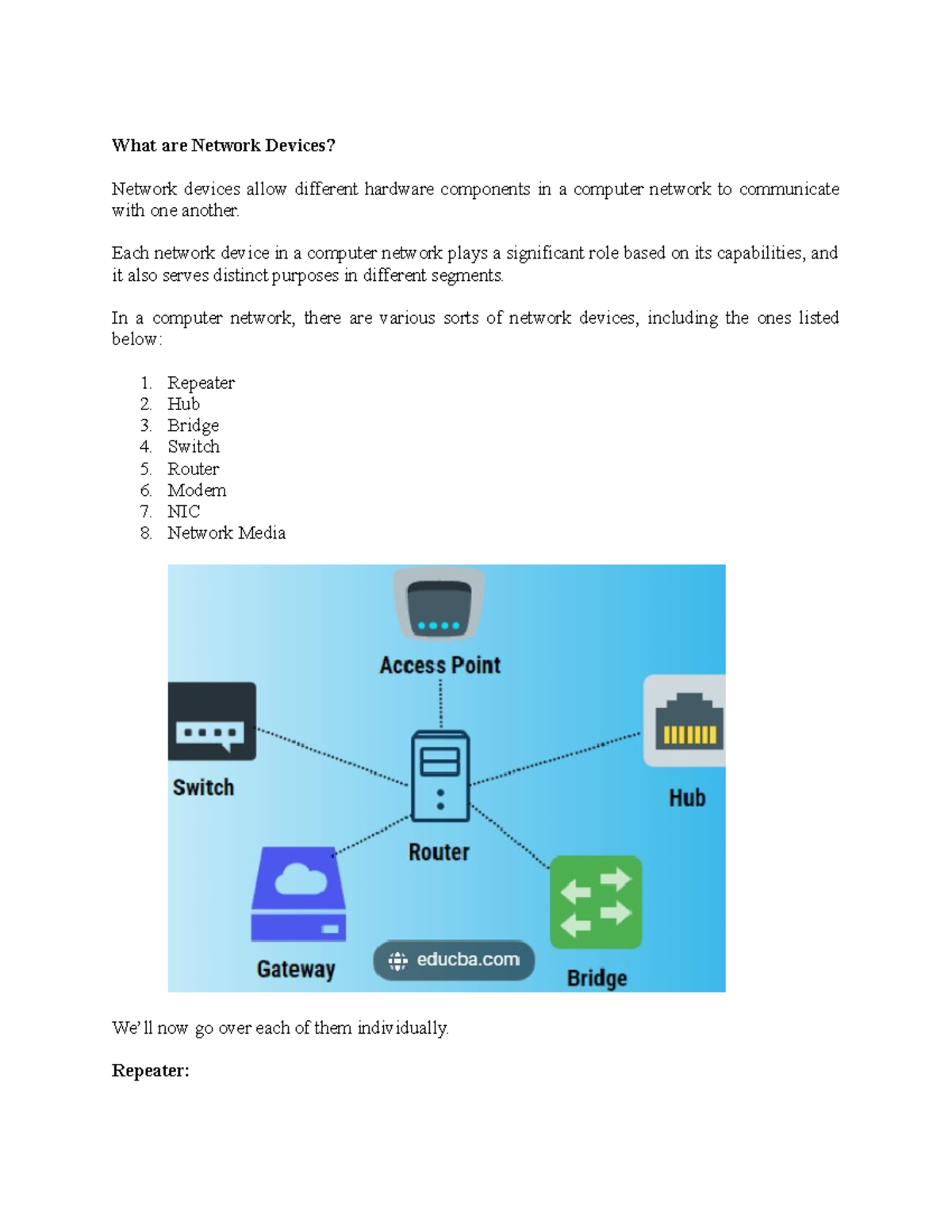 What are Network Devices - What are Network Devices? Network devices ...