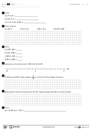 Liczby Rzeczywiste Nowa Era Sprawdzian Wsrod Liczb www.studocu.com