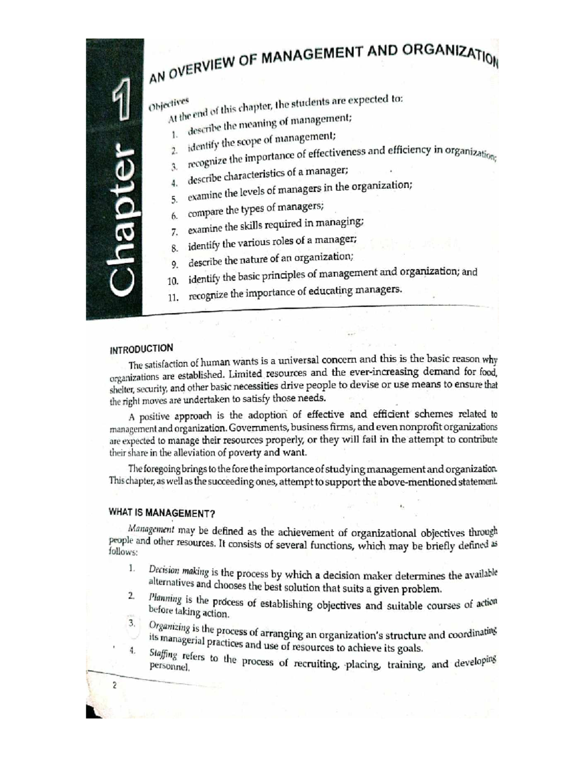 Business Management CHAP 1 - Studocu